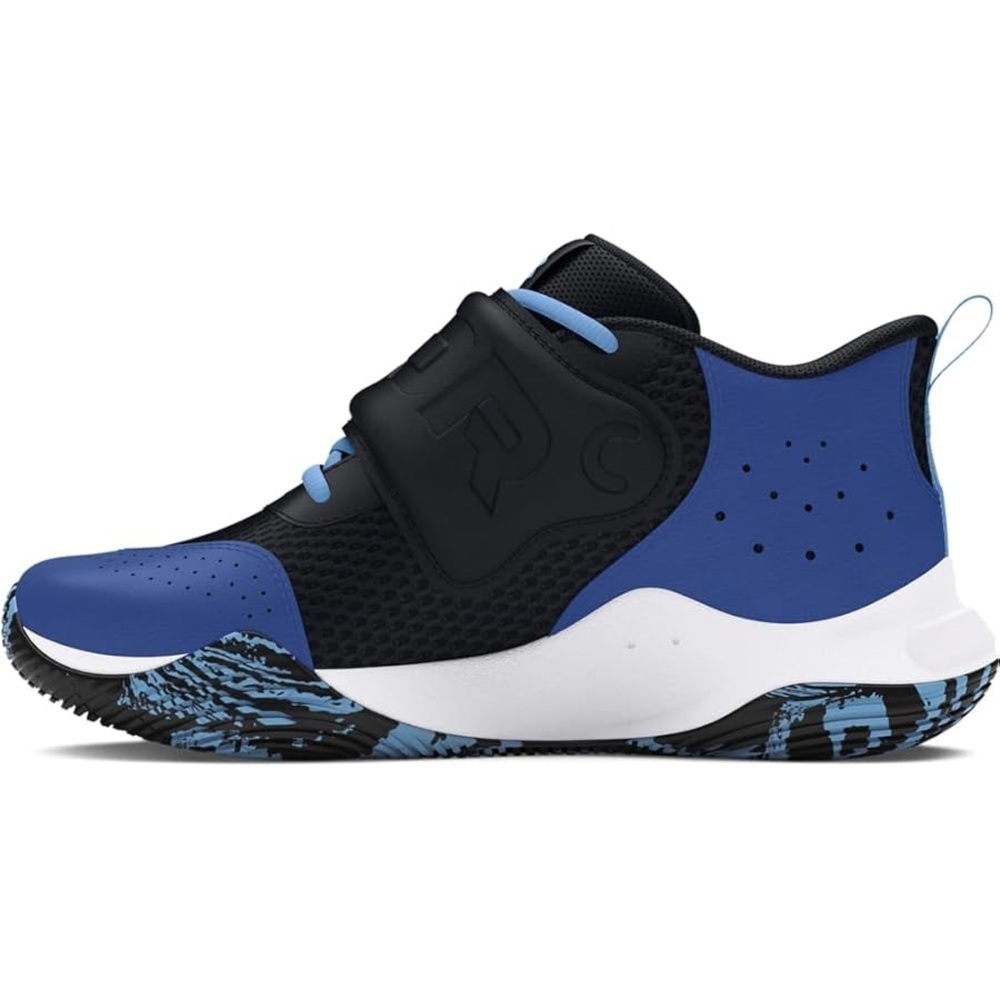 NWT Under Armour Grade School Zone Basketball 2,Black/Tech Blue/Horizon Blue, 6